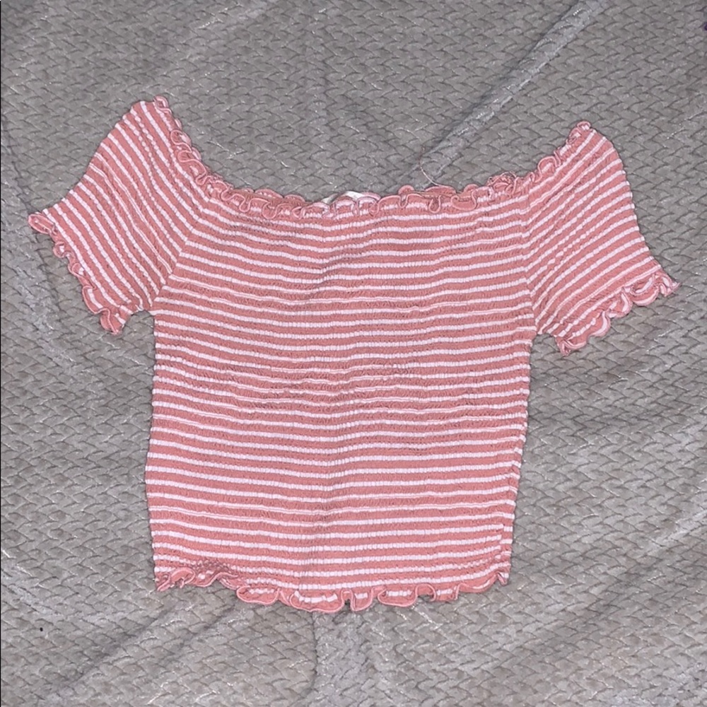 Off the shoulder crop top
